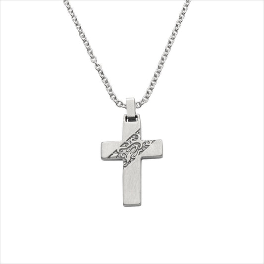 Stahlcollier Kreuz