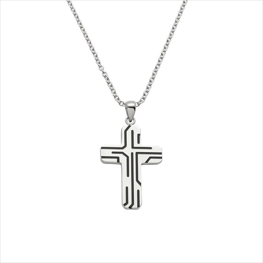Stahlcollier Kreuz