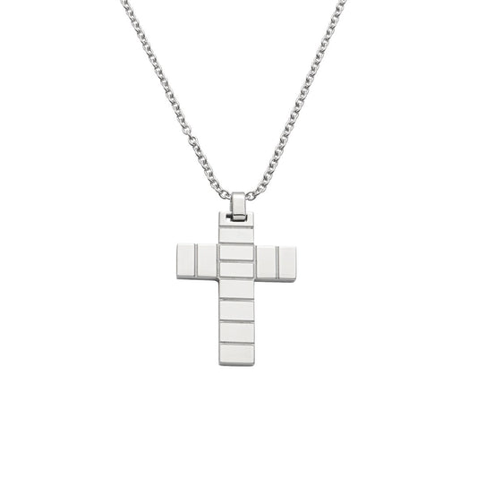 Stahlcollier Kreuz