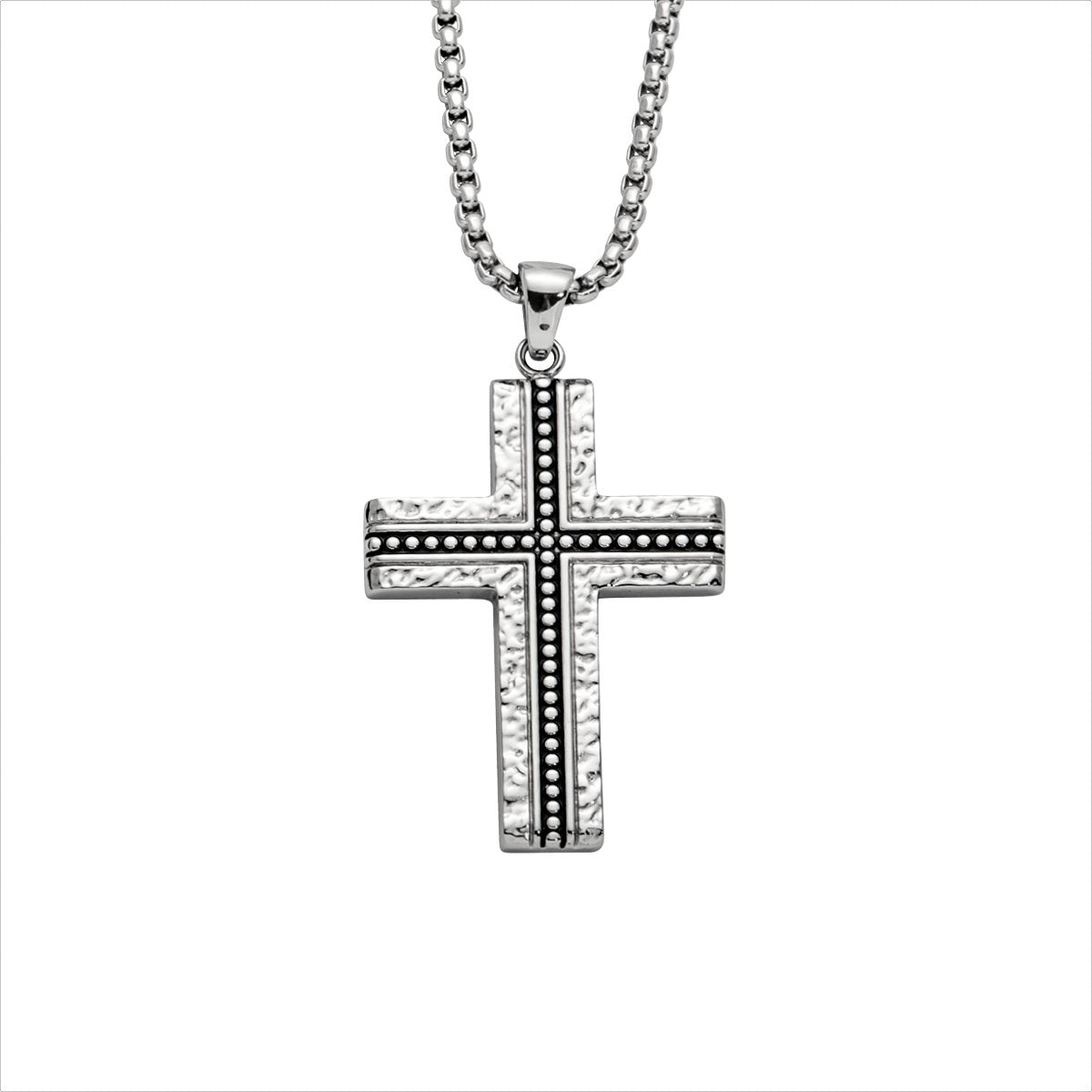 Stahlcollier Kreuz