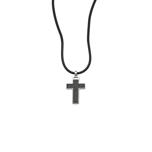 Auranto - Stahlcollier Kreuz - CRYSTAL UNTERBERGER