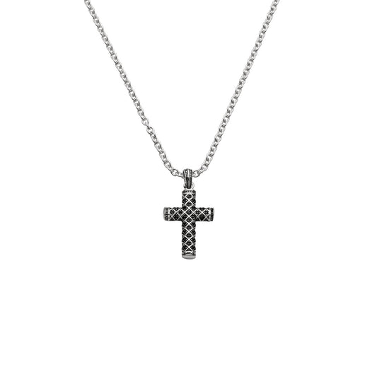 Auranto - Stahlcollier Kreuz - CRYSTAL UNTERBERGER
