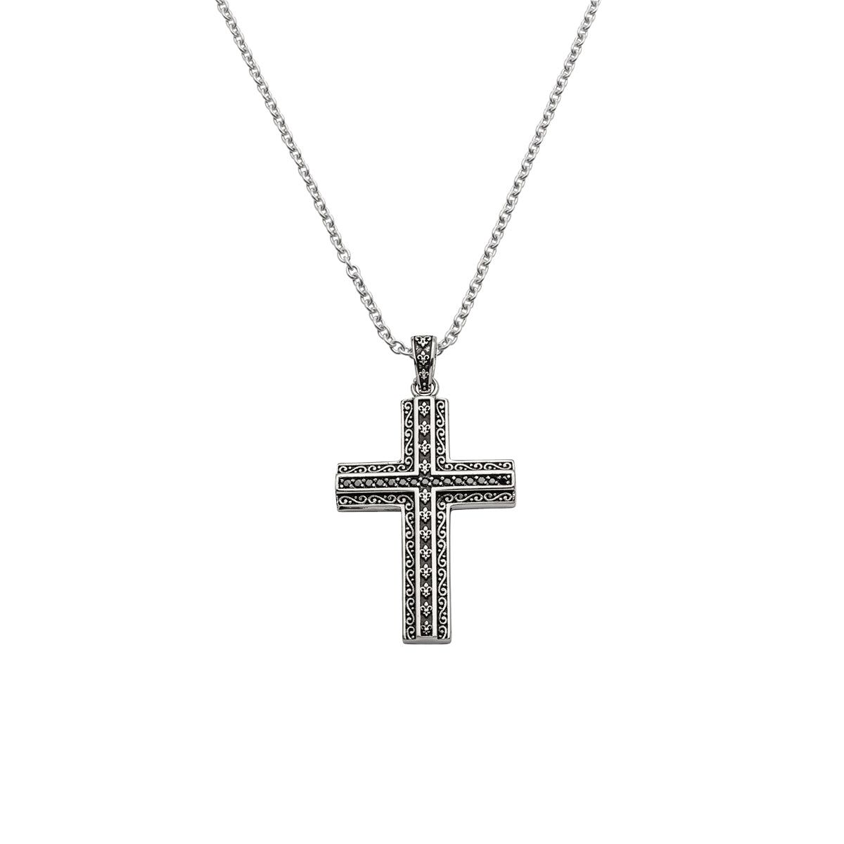 Auranto - Stahlcollier Kreuz - CRYSTAL UNTERBERGER