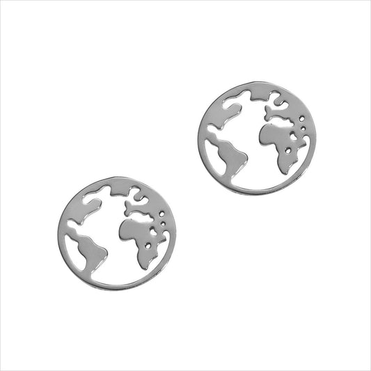 Silberohrschmuck Weltkugel