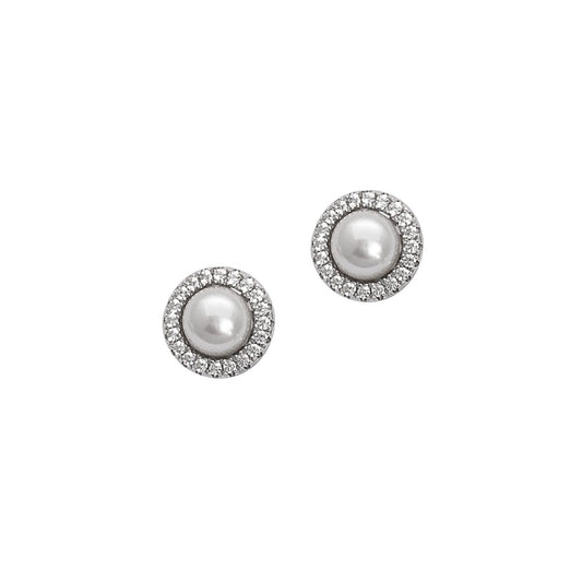Silberohrschmuck Perle