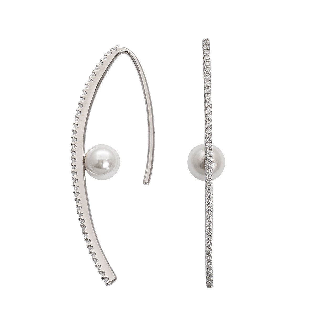 Silberohrschmuck Perle