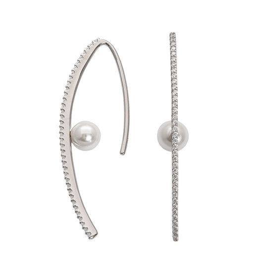 Silberohrschmuck Perle
