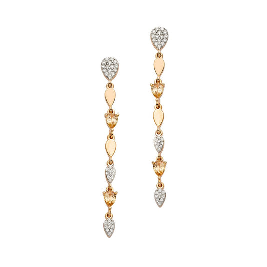 Silberohrschmuck rosé - CRYSTAL UNTERBERGER