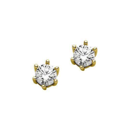Silberohrschmuck 4.0 gold - CRYSTAL UNTERBERGER