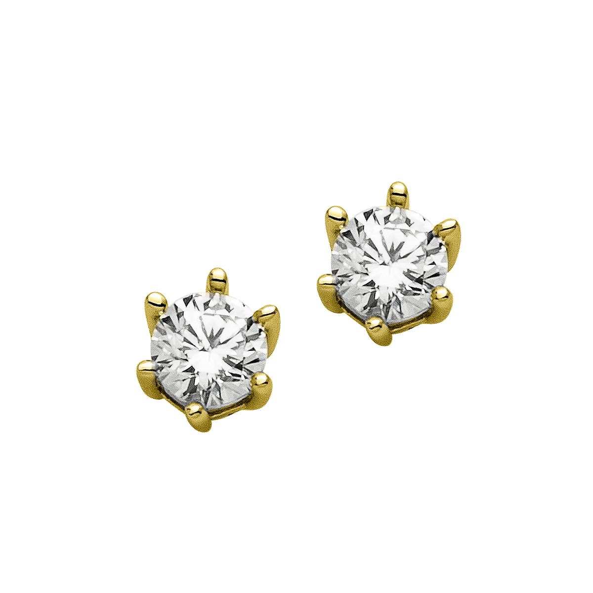 Silberohrschmuck 5.0 gold - CRYSTAL UNTERBERGER