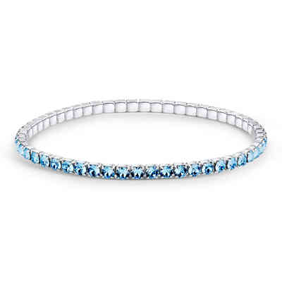 CRYSTALP - ricarda square bracelet3mm 18,5cm elastic - CRYSTAL UNTERBERGER