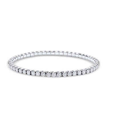 CRYSTALP - ricarda square bracelet3mm 18,5cm elastic - CRYSTAL UNTERBERGER