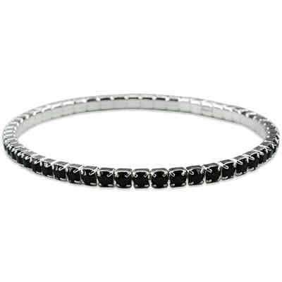 CRYSTALP - ricarda square bracelet3mm 18,5cm elastic - CRYSTAL UNTERBERGER