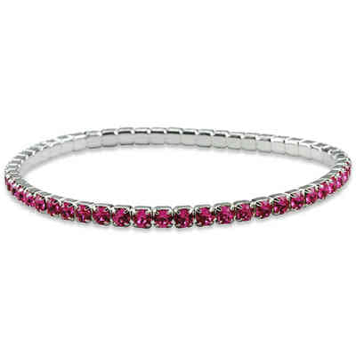 CRYSTALP - ricarda square bracelet3mm 18,5cm elastic - CRYSTAL UNTERBERGER