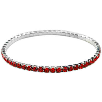 CRYSTALP - ricarda square bracelet3mm 18,5cm elastic - CRYSTAL UNTERBERGER