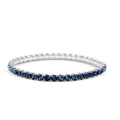 CRYSTALP - ricarda square bracelet3mm 18,5cm elastic - CRYSTAL UNTERBERGER