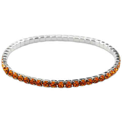 CRYSTALP - ricarda square bracelet3mm 18,5cm elastic - CRYSTAL UNTERBERGER