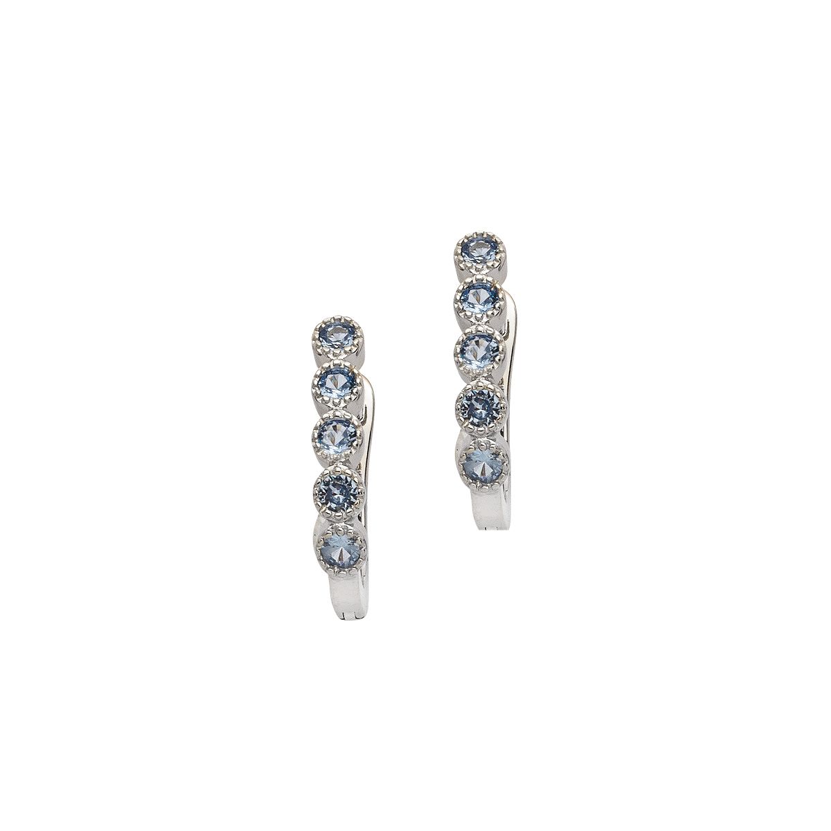 Silbercreole silber-blau - CRYSTAL UNTERBERGER