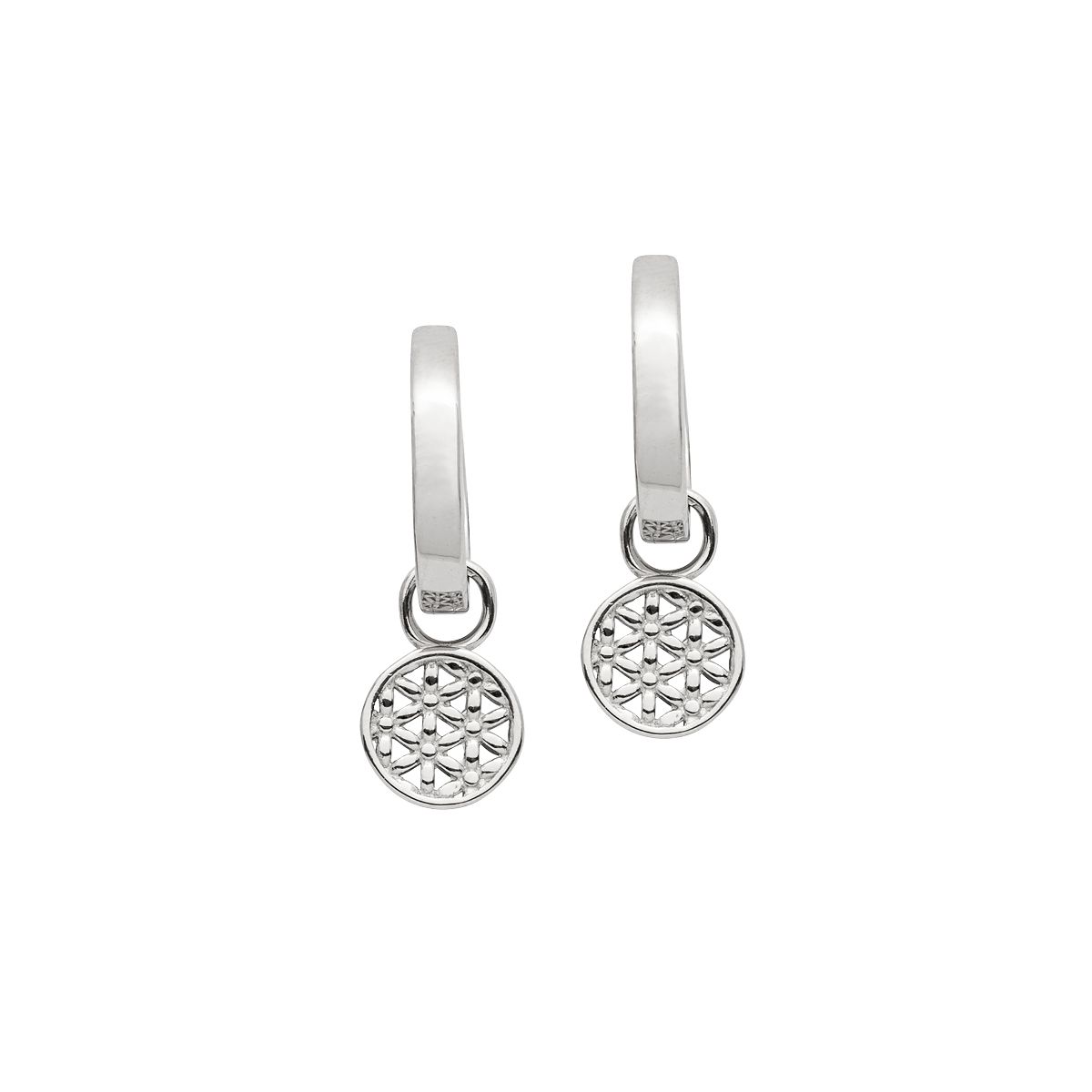 Silbercreole Blume des Lebens - CRYSTAL UNTERBERGER