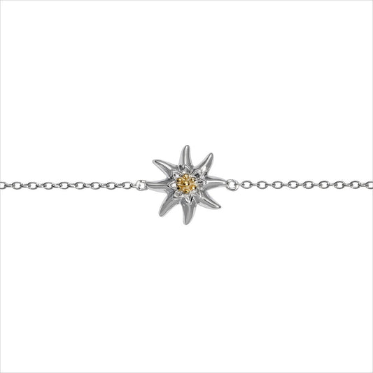 Silberarmband Edelweiß