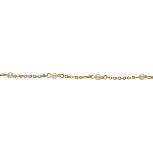 Auranto - Silberarmband Perle gold - CRYSTAL UNTERBERGER