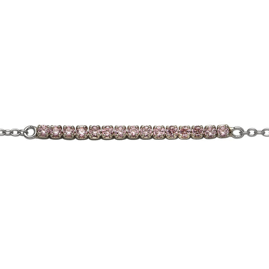 Silberarmband silber/pink