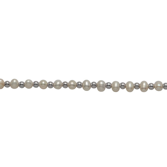 Silberarmband Zuchtperle
