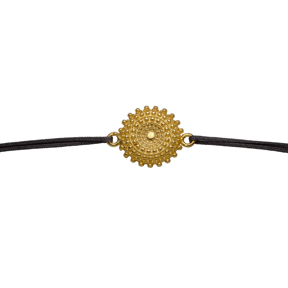 Silberarmband gold/schwarz