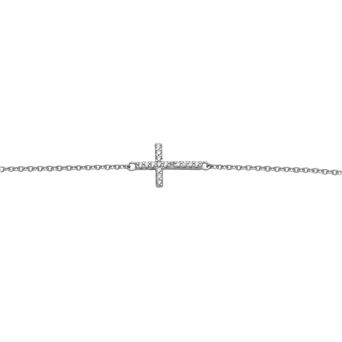Auranto - Silberarmband Kreuz - CRYSTAL UNTERBERGER