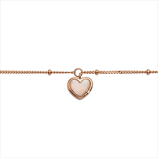 Silberarmband Herz
