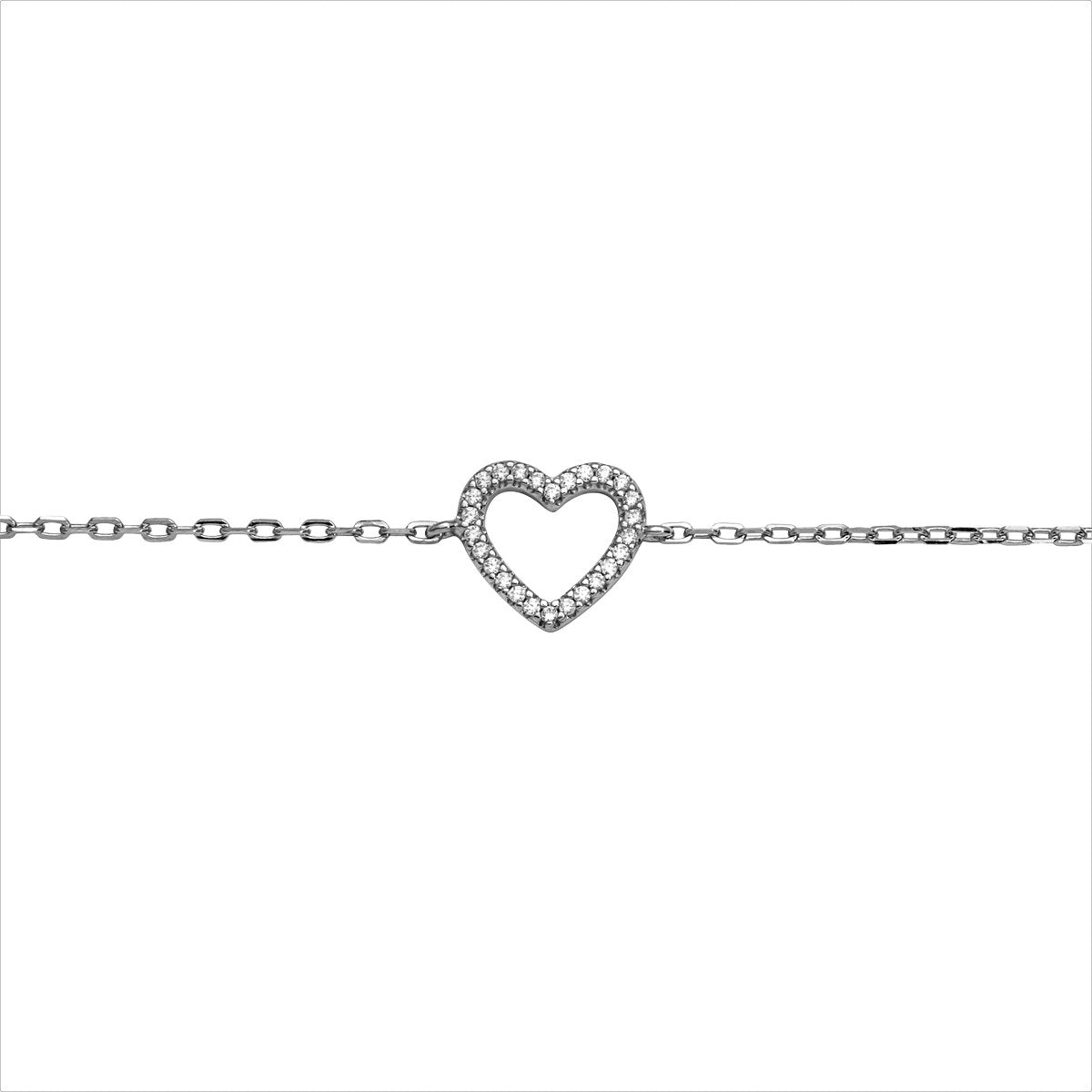 Auranto - Silberarmband Herz - CRYSTAL UNTERBERGER