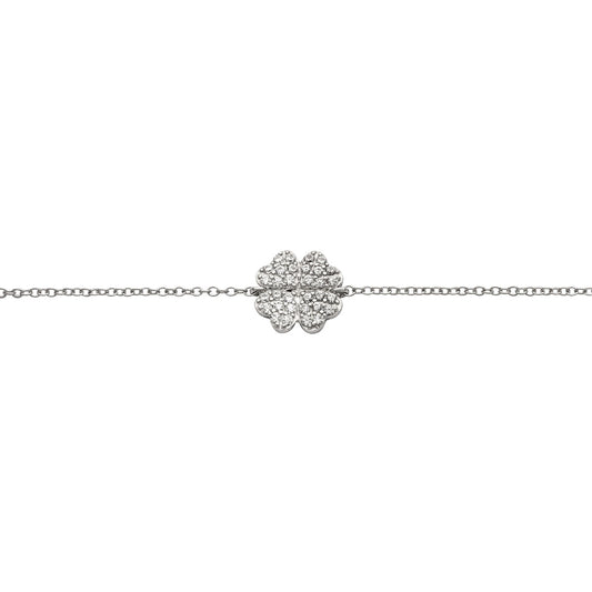 Auranto - Silberarmband Kleeblatt - CRYSTAL UNTERBERGER