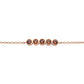Silberarmband rosé-braun - CRYSTAL UNTERBERGER