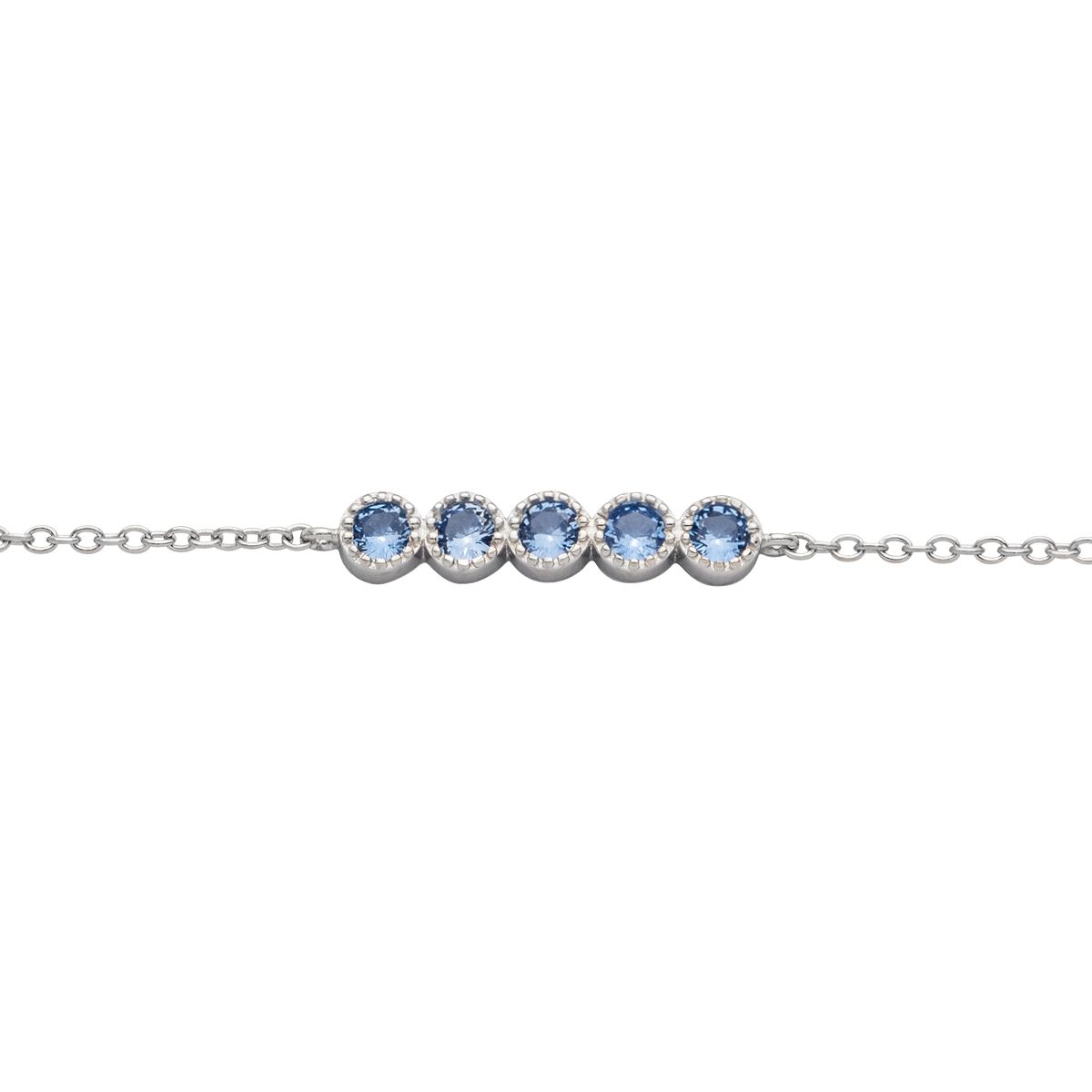 Silberarmband silber-blau - CRYSTAL UNTERBERGER
