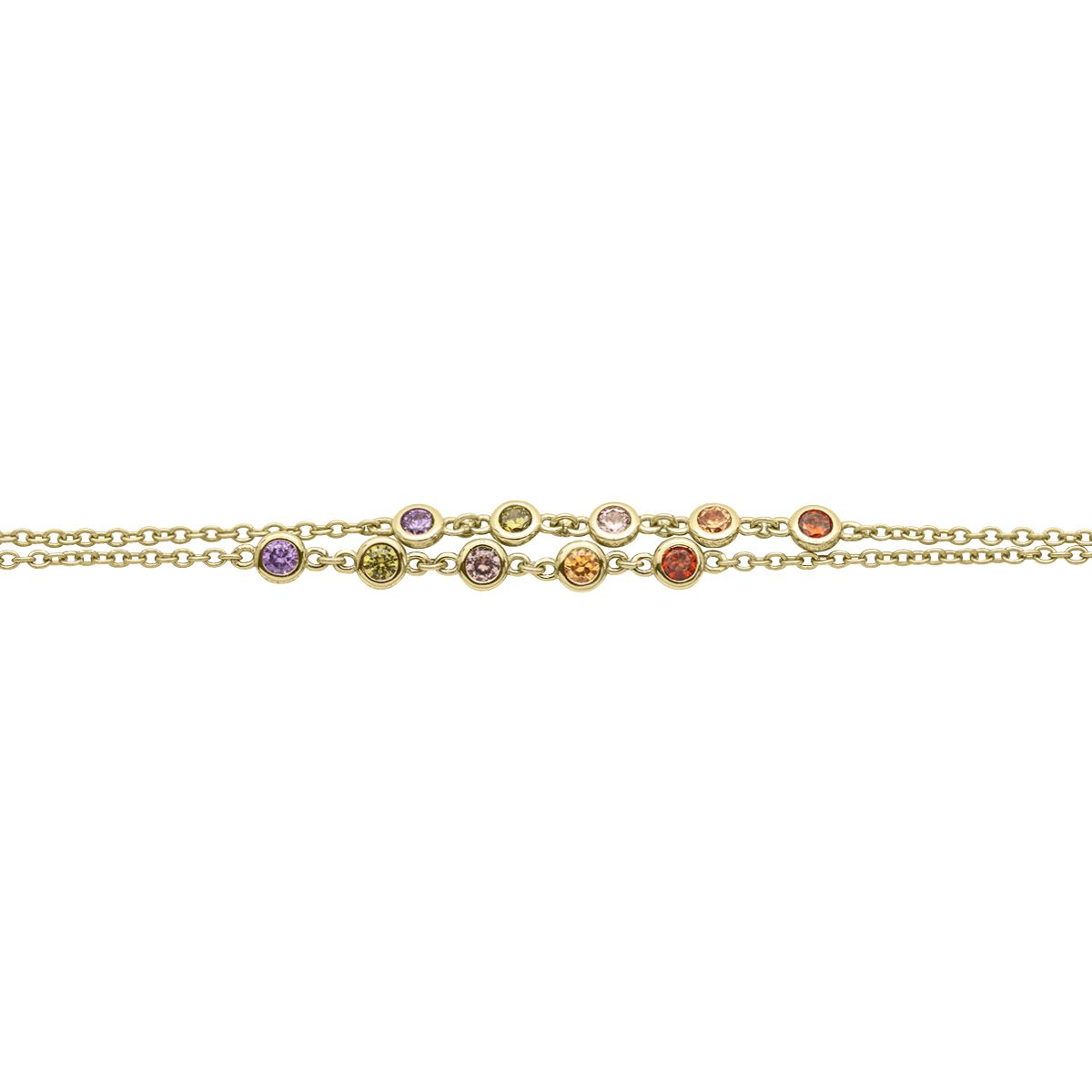 Silberarmband gold - CRYSTAL UNTERBERGER