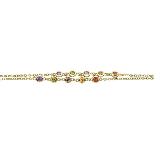 Silberarmband gold - CRYSTAL UNTERBERGER