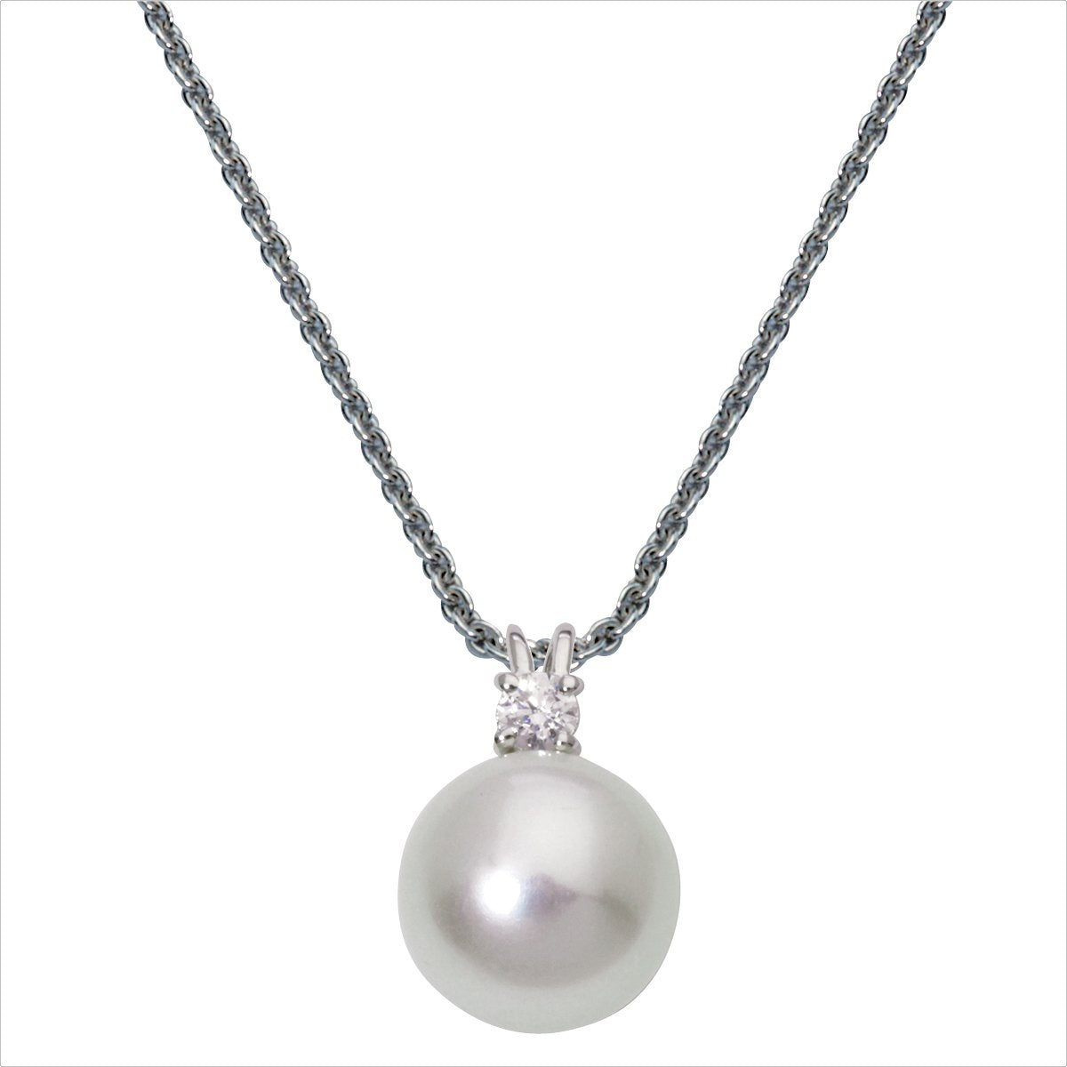 Auranto - Silbercollier Zuchtperle 9.5 - CRYSTAL UNTERBERGER