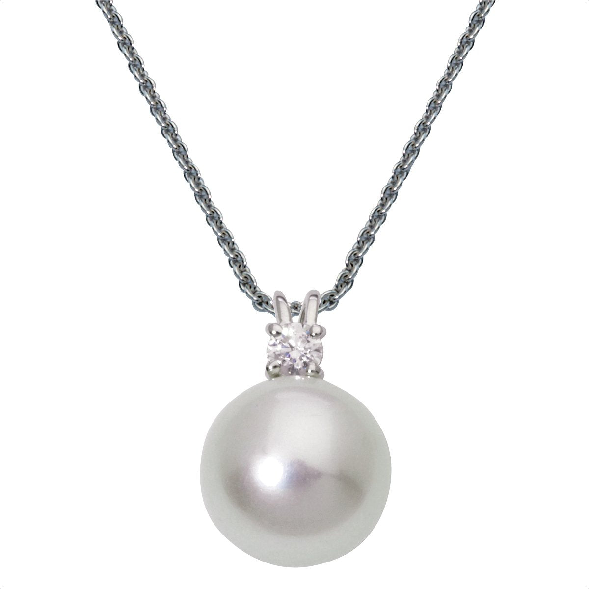 Auranto - Silbercollier Zuchtperle 9.5 - CRYSTAL UNTERBERGER