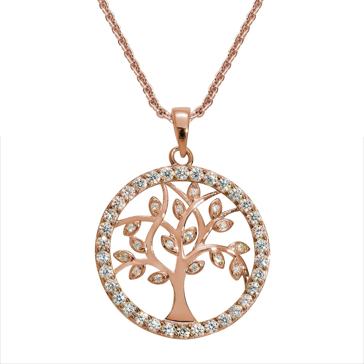 Auranto - Silbercollier Lebensbaum - CRYSTAL UNTERBERGER