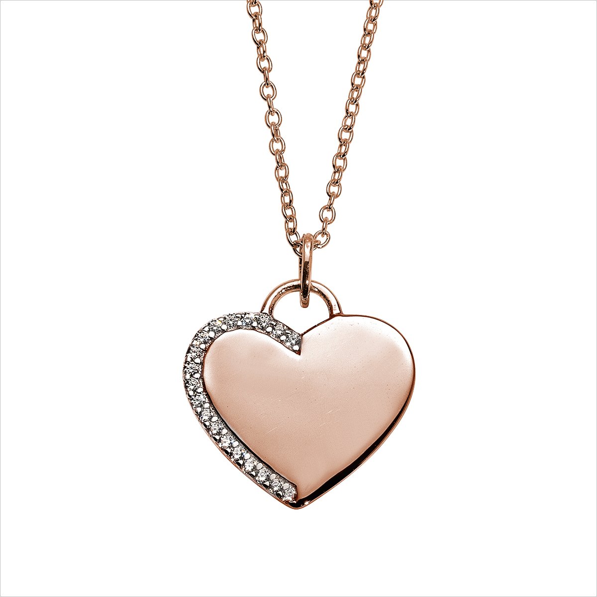 Auranto - Silbercollier Herz - CRYSTAL UNTERBERGER