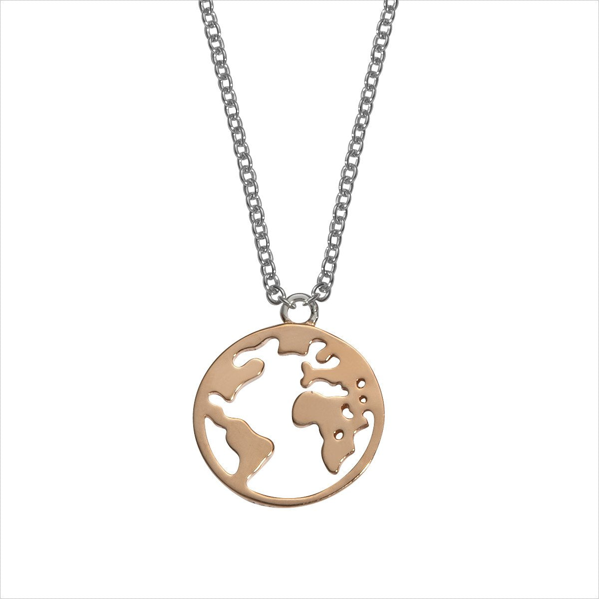 Auranto - Silbercollier Weltkugel - CRYSTAL UNTERBERGER
