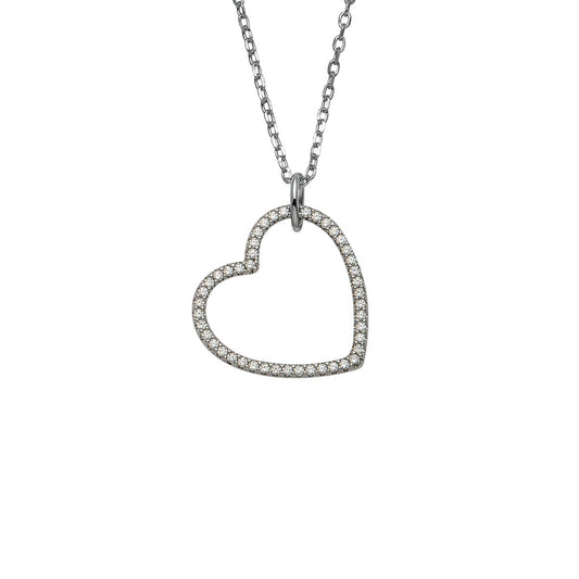 Auranto - Silbercollier Herz - CRYSTAL UNTERBERGER