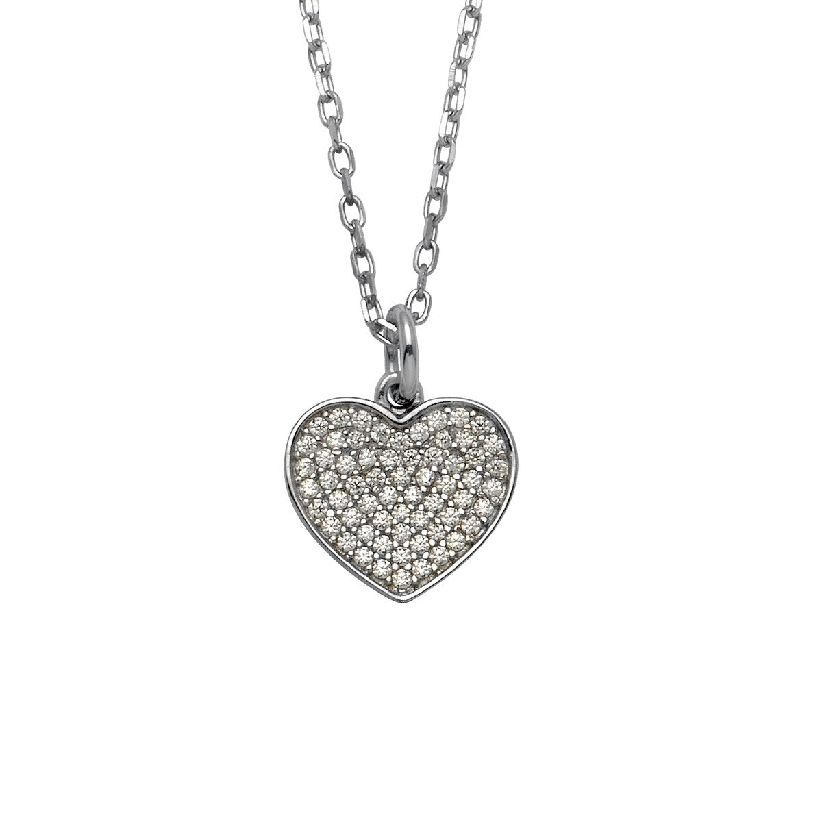 Silbercollier Herz
