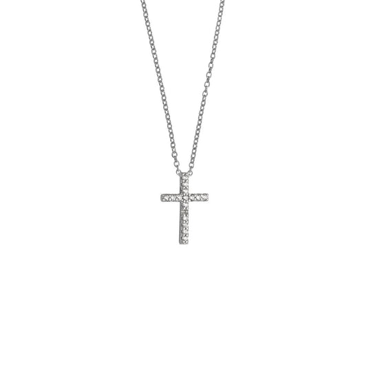 Silbercollier Kreuz