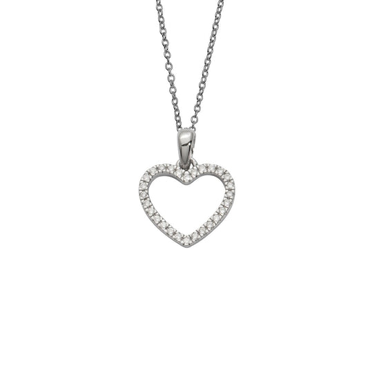 Silbercollier Herz klein
