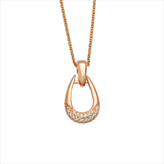 Silbercollier rose