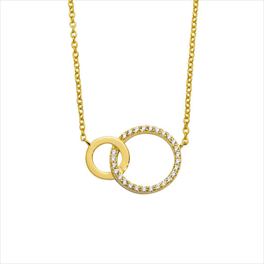 Silbercollier gold