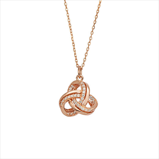 Silbercollier rose