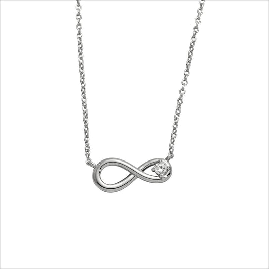 Silbercollier Infinity