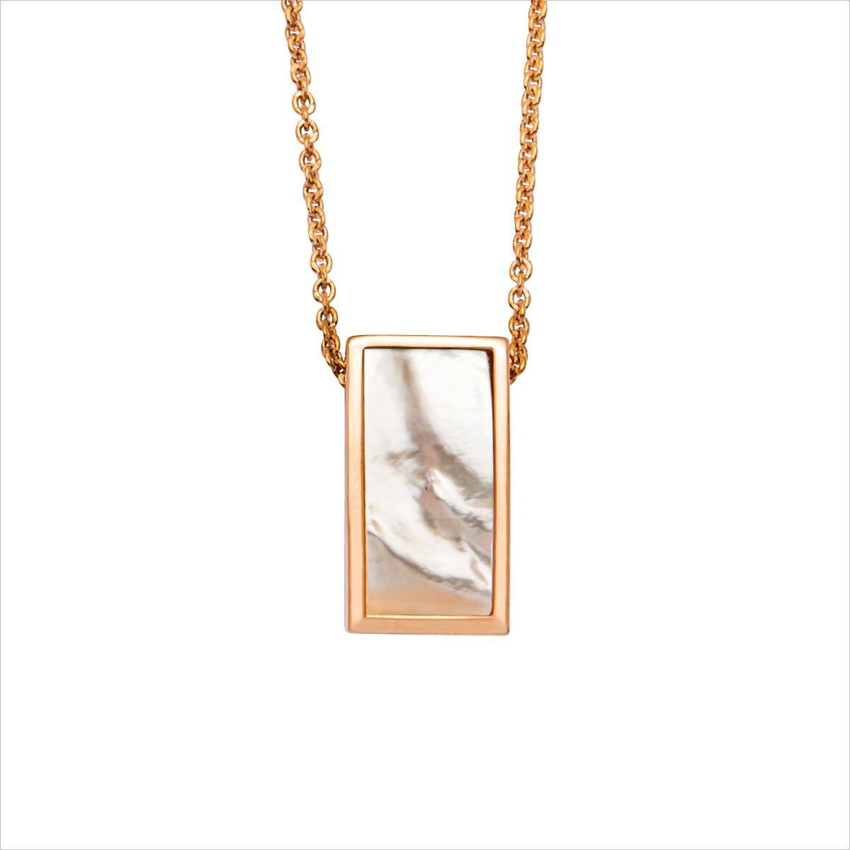 Silbercollier rose